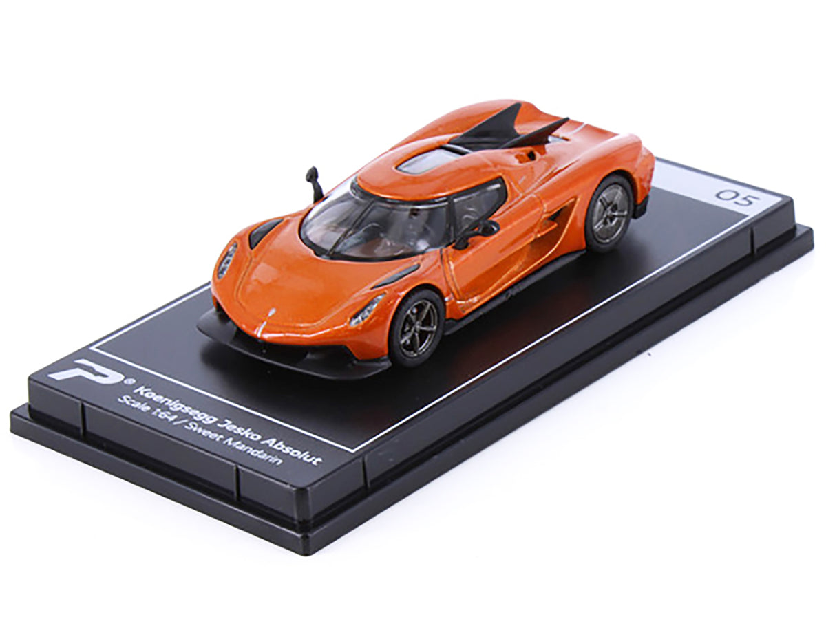 Koenigsegg Jesko Absolut Sweet Mandarin Orange Metallic 1/64 Diecast