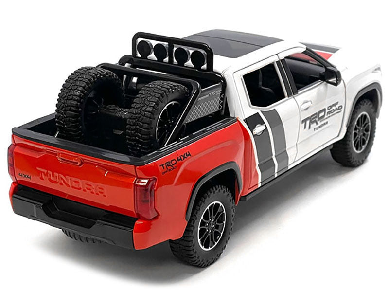 2023 Toyota Tundra TRD 4x4 Pickup Truck Stripes Sunroof Wheel Rack 1/24 Diecast