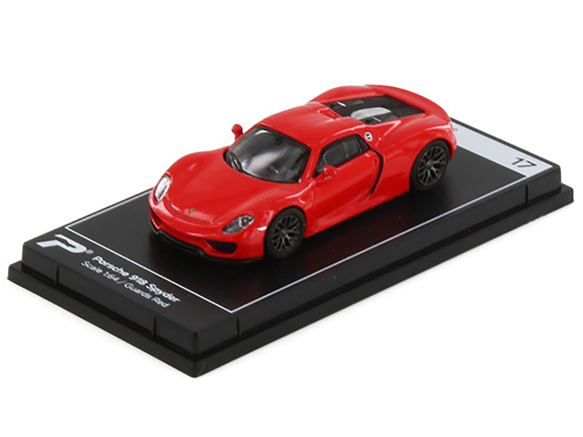 Porsche 918 Spyder Guards Red "Hypercar League Collection" 1/64 Diecast