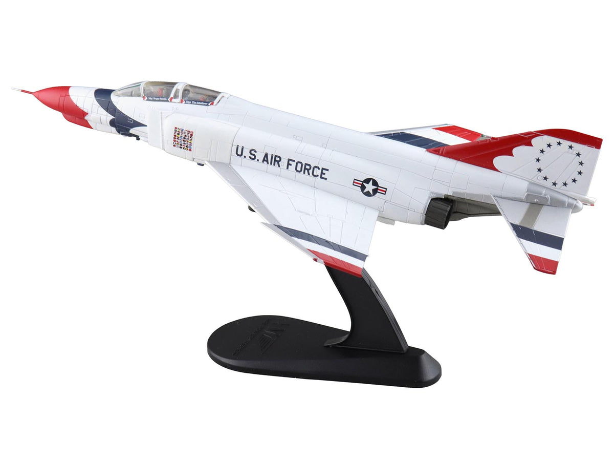 McDonnell Douglas F-4E Phantom II Fighter-Bomber Aircraft "Thunderbirds with Decals for No.1 to 7 planes 1973/74 Season" United States Air Force "Air Power Series" 1/72 Diecast Model by Hobby Master
