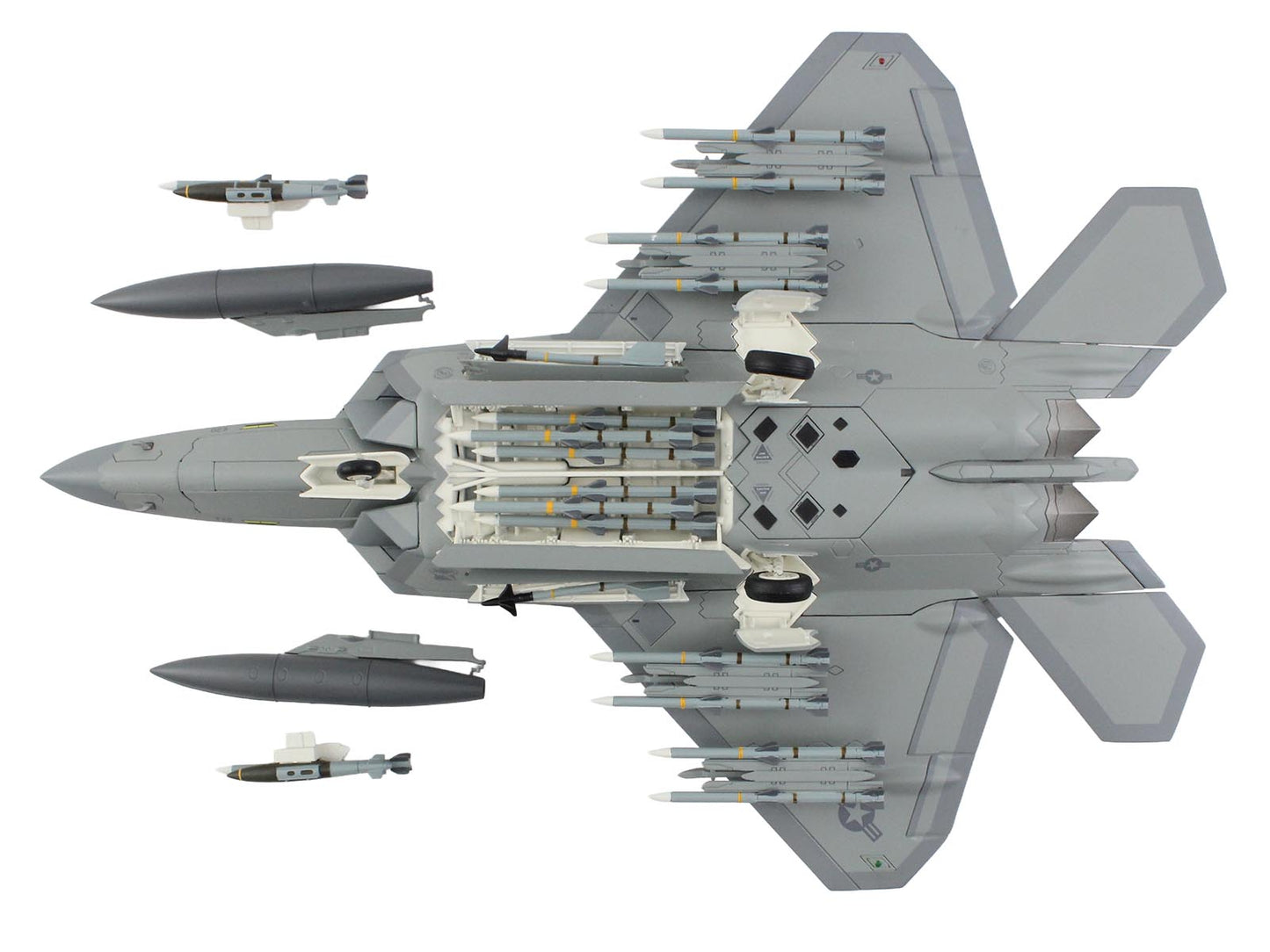 Lockheed F-22 Raptor Stealth Aircraft "01-4023 Major Joshua 'Cabo' Gunderson 43rd FS 325th FW Tyndall AFB" United States Air Force "Air Power Series" 1/72 T&y Diecast Model by Hobby Master
