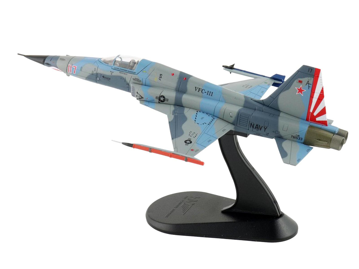 Northrop F-5N Tiger II Aircraft "Red 117 761533 Adversary Fighter VFC-111 Sundowners" (2017) United States Navy "Air Power Series" 1/72 Diecast Model by Hobby Master