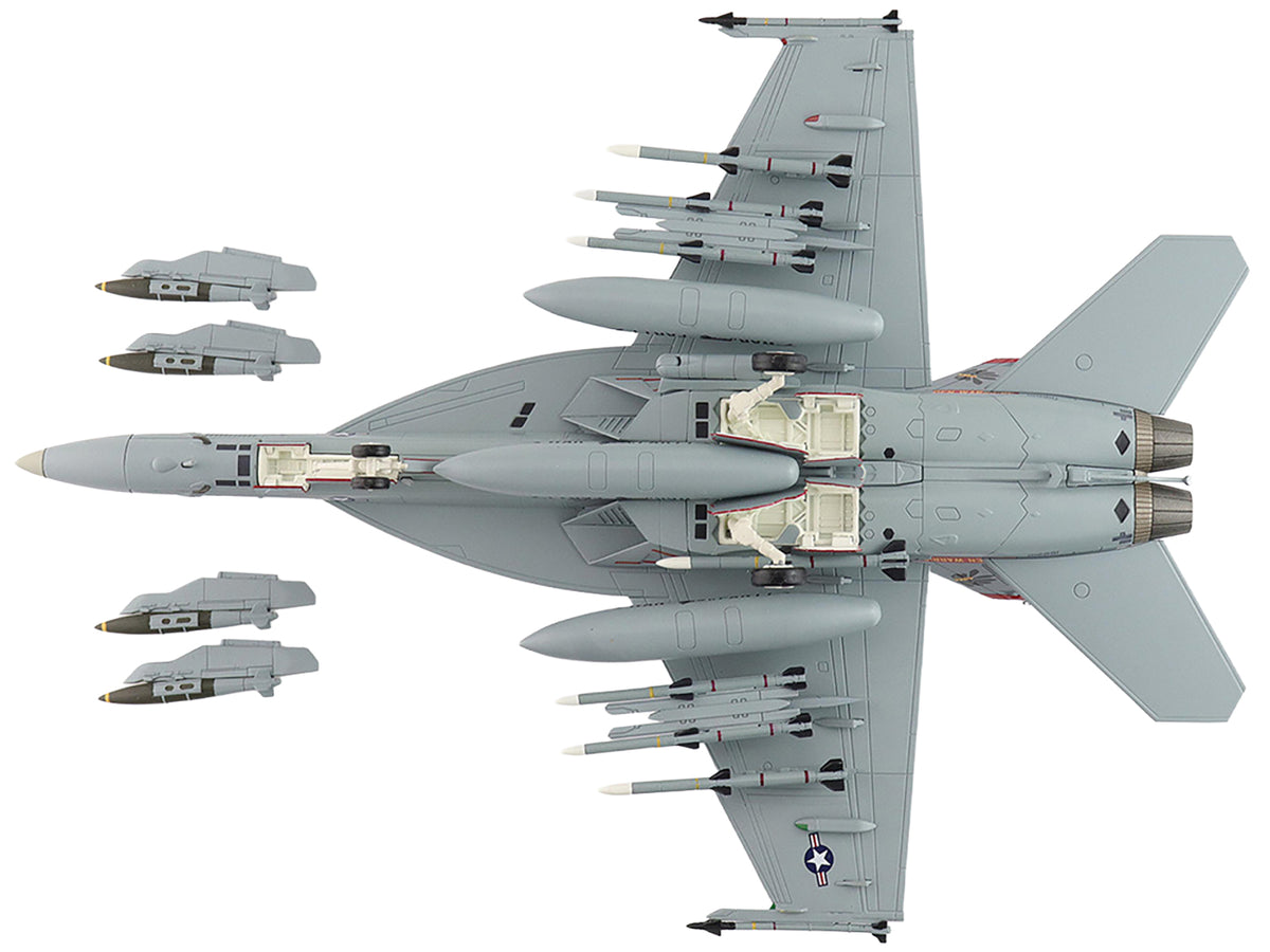 Boeing F/A-18E Super Hornet Fighter Aircraft "168910 Golden Warriors VFA-87 Operation Inherent Resolve" (2017) United States Navy "Air Power Series" 1/72 Diecast Model by Hobby Master