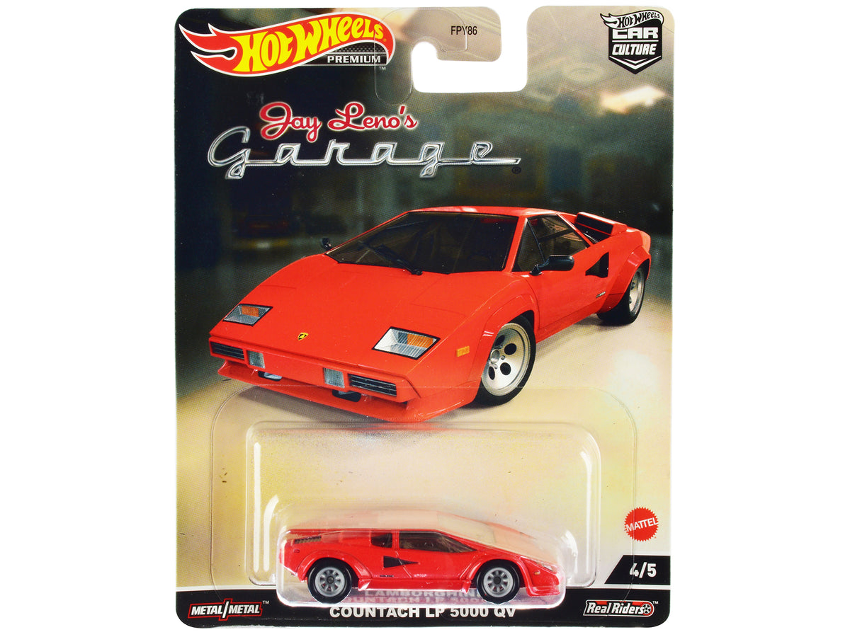 Lamborghini Countach LP 5000 QV Red Diecast Model Diecast Model Car - Hotwheels