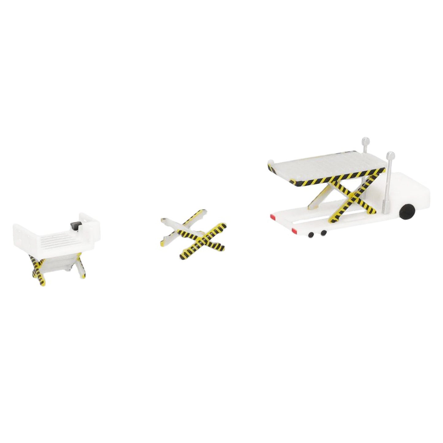 Container Loader 2 Vehicle Set White 1/500 Diecast Model by Herpa