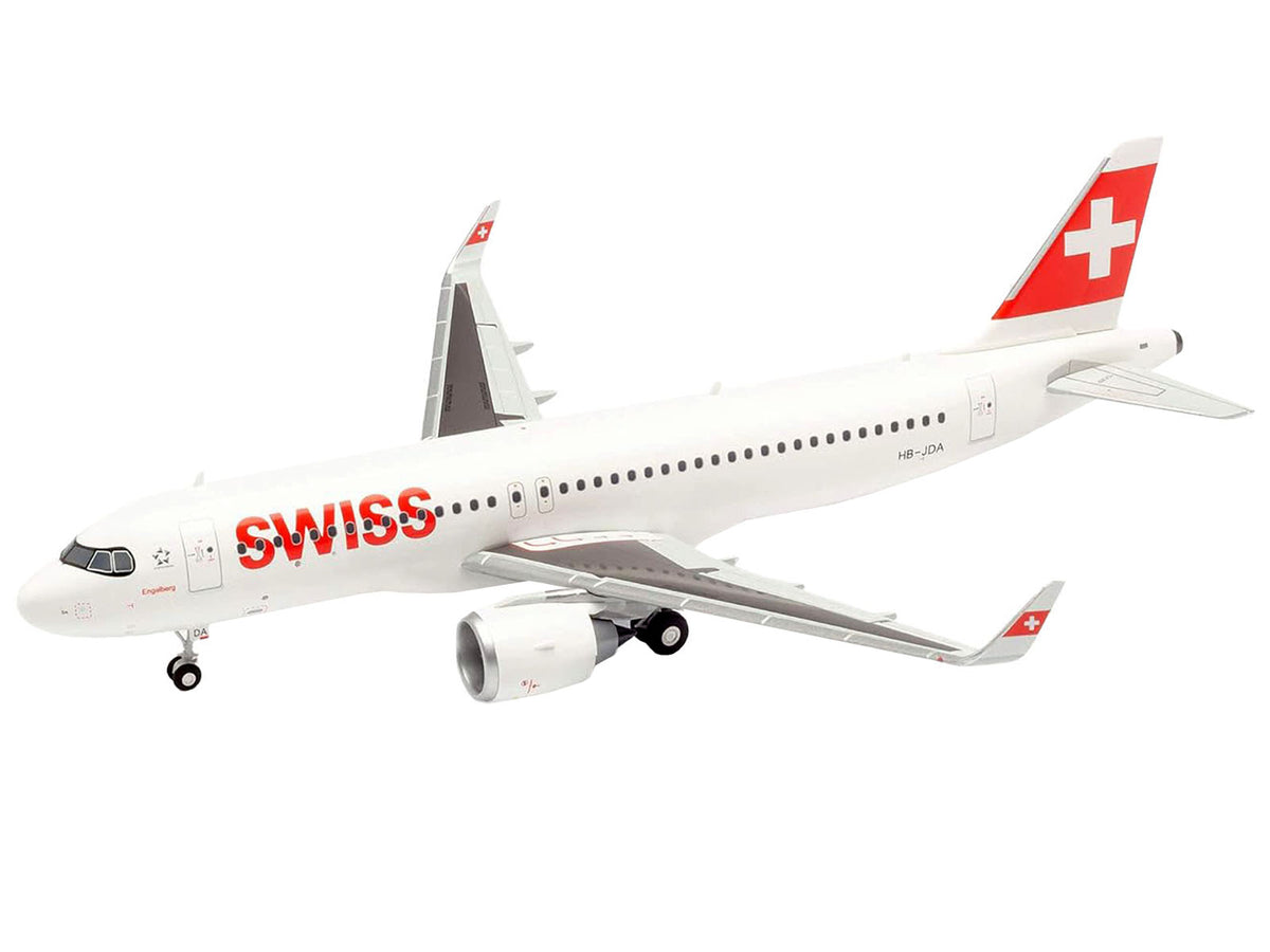 Airbus A220-100 Commercial Aircraft White with Red Tail 1/200 Diecast Airplane