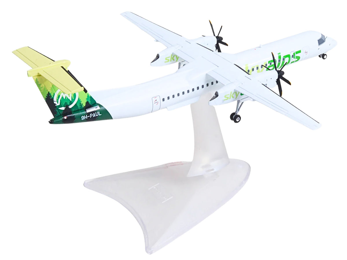 Bombardier Q400 Commercial Aircraft Sky Alps Green Tail Graphics 1/200 Diecast