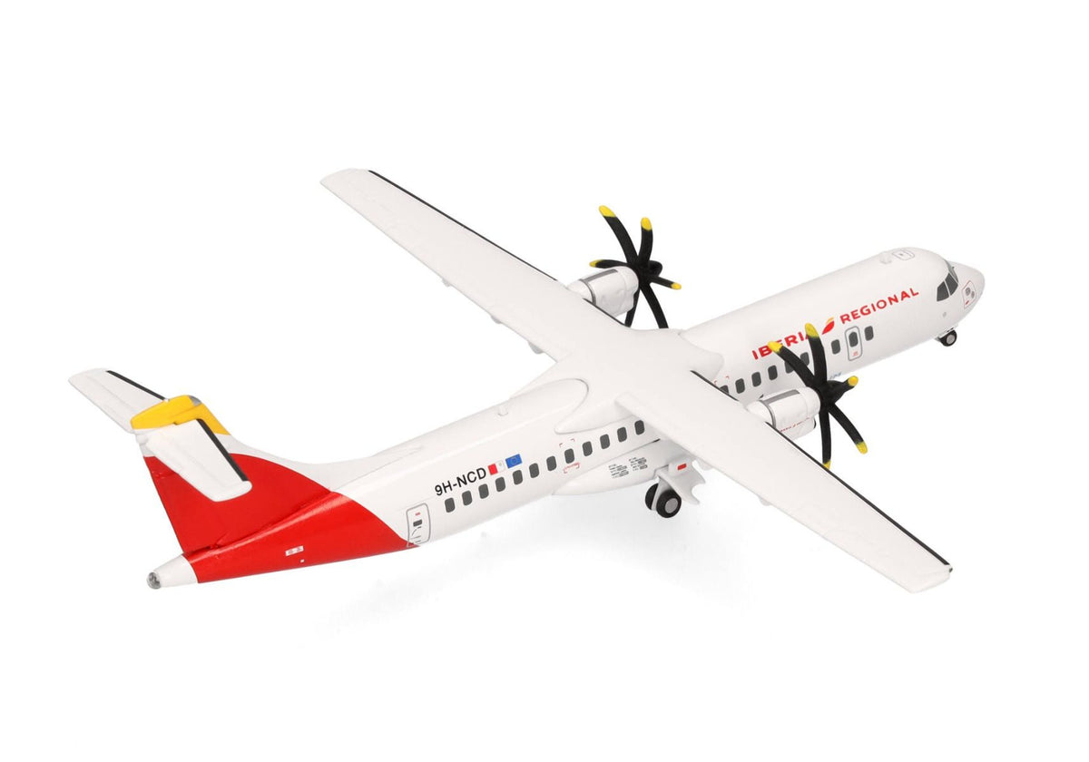ATR 72-600 Commercial Aircraft Iberia Regional White Tail 1/200 Diecast Airplane