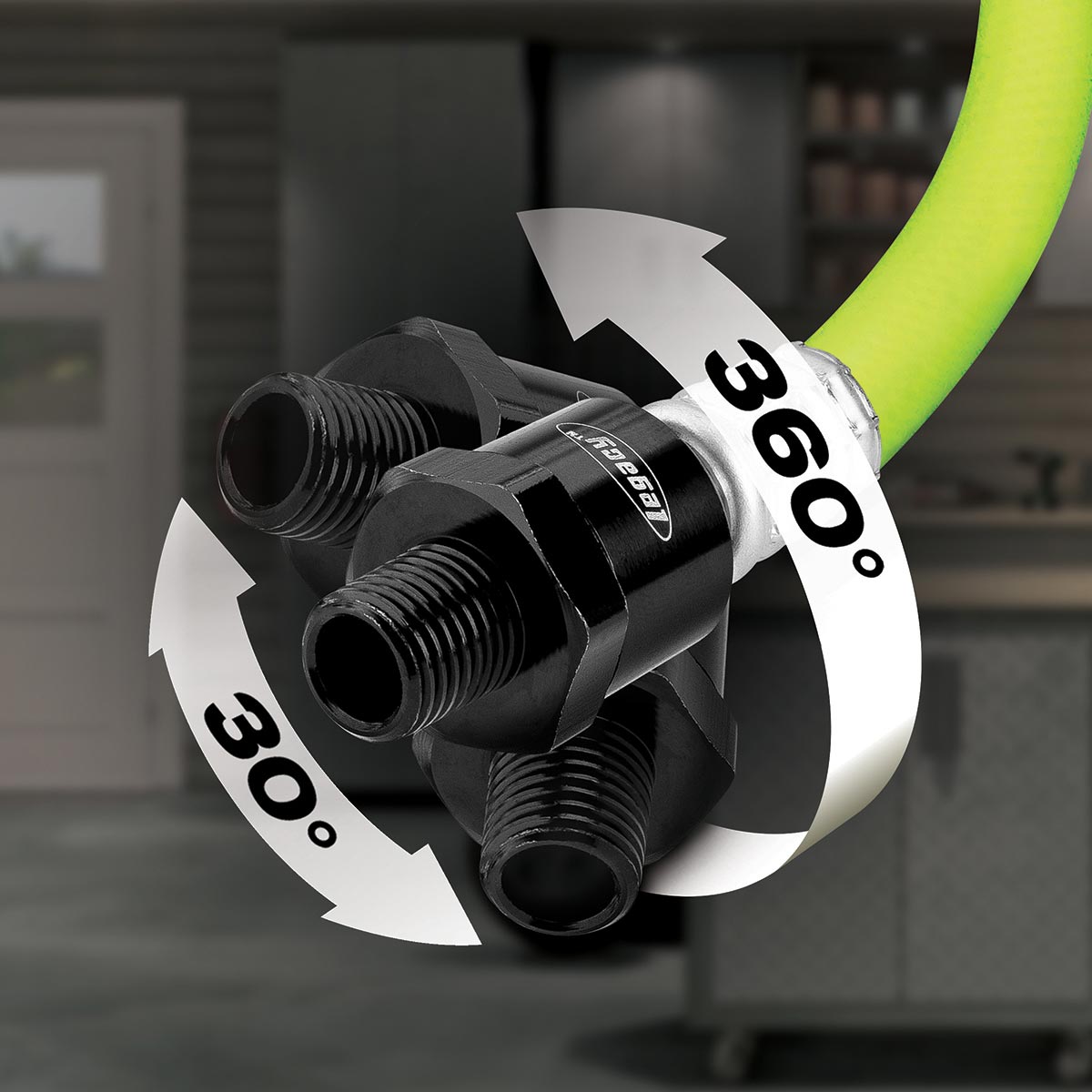 Flexzilla Whip Hose with Ball Swivel 3/8" x 6'