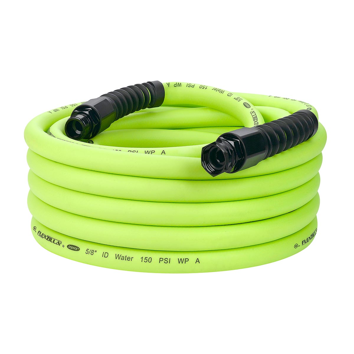 Flexzilla® Pro Water Hose 5/8" x 50' 3/4" - 11 1/2 GHT Fittings ZillaGreen®