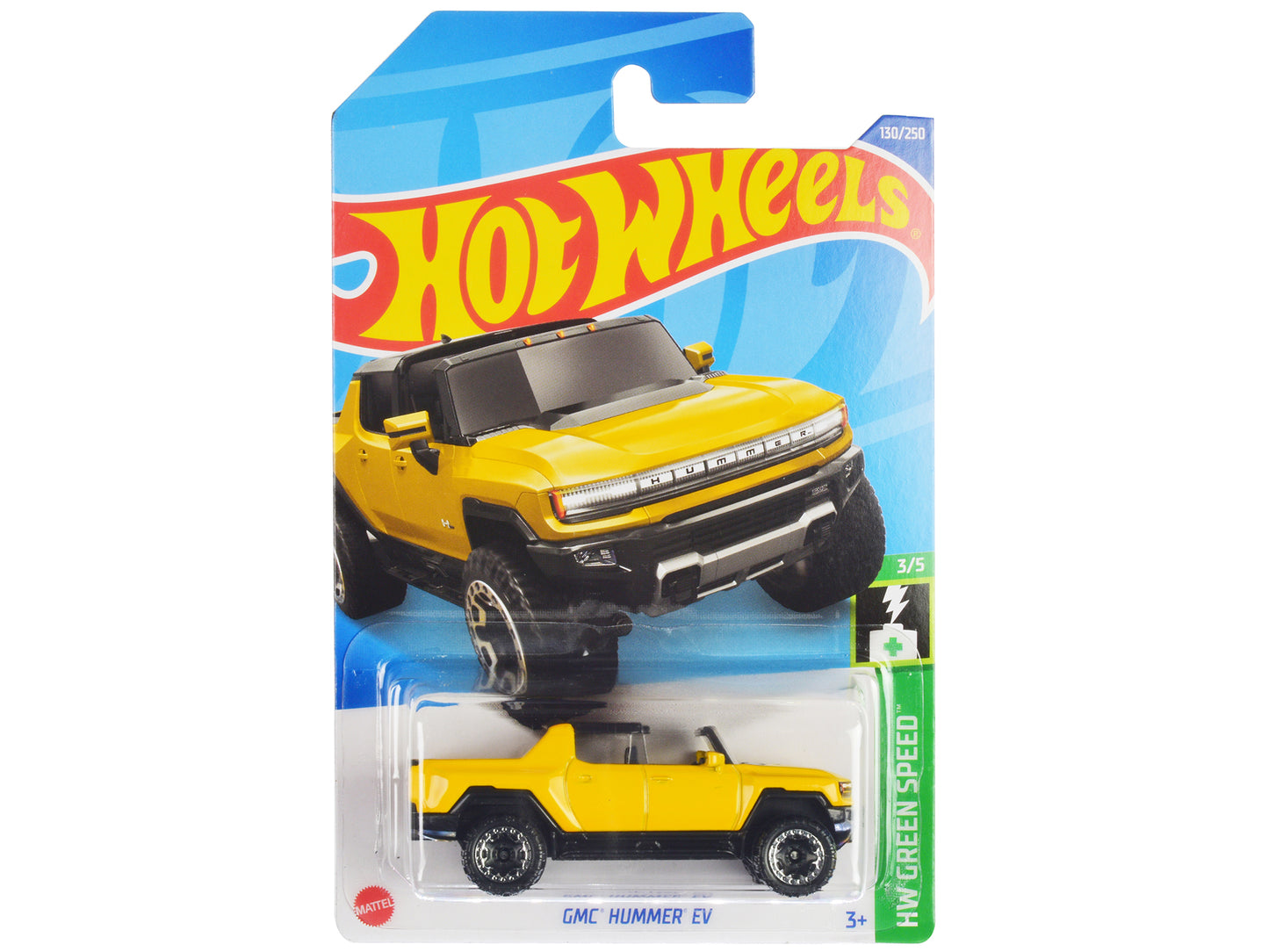 Hot Wheels GMC Hummer EV Pickup Truck Yellow with Open Top "HW Green Speed" Series Diecast Model Car by <h2>GMC Wheels</h2> <p>High-quality perfect for collectors and enthusiasts. Features detailed in