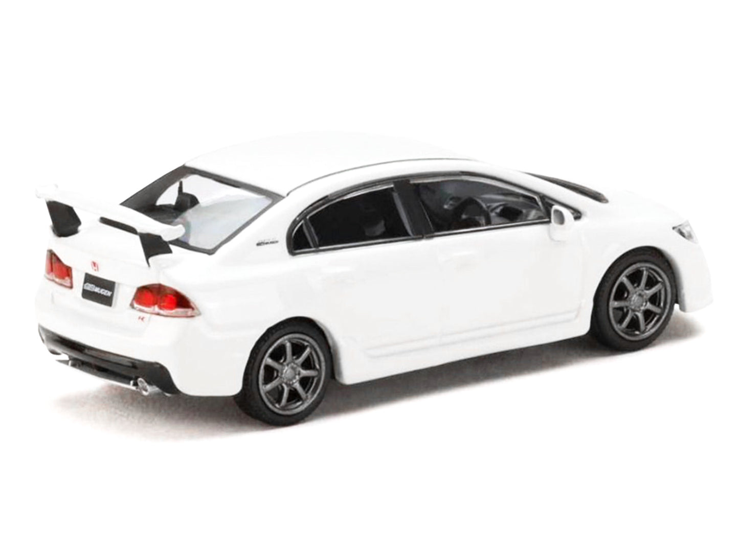Honda Mugen Civic Type R (FD2) RHD (Right Hand Drive) Championship White "JDM64" Series 1/64 Diecast Model Car by Hobby Japan