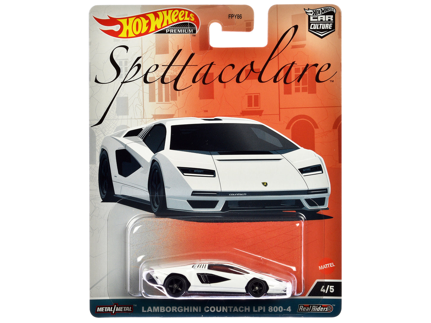 Hot Wheels Lamborghini Countach LPI 800-4 White "Spettacolare" Series Diecast Model Car by <h2>Lamborghini Wheels</h2> <p>High-quality perfect for collectors and enthusiasts. Features detailed interio