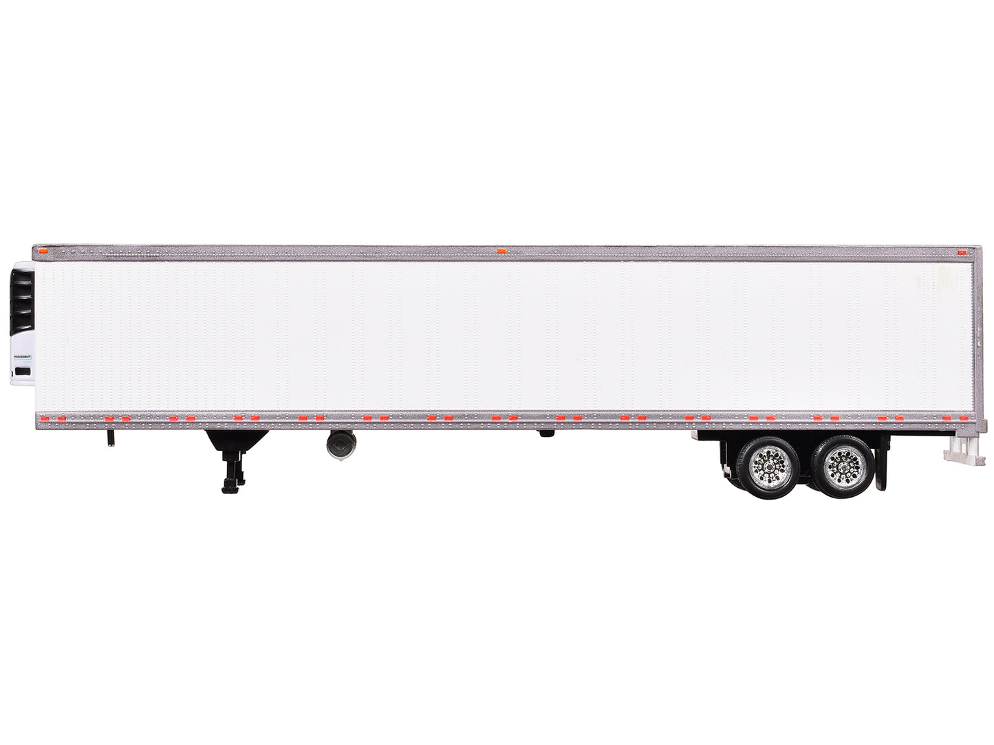 Box Trailer with Reefer White 1/87 (HO) Scale Plastic Model by HO Logistics