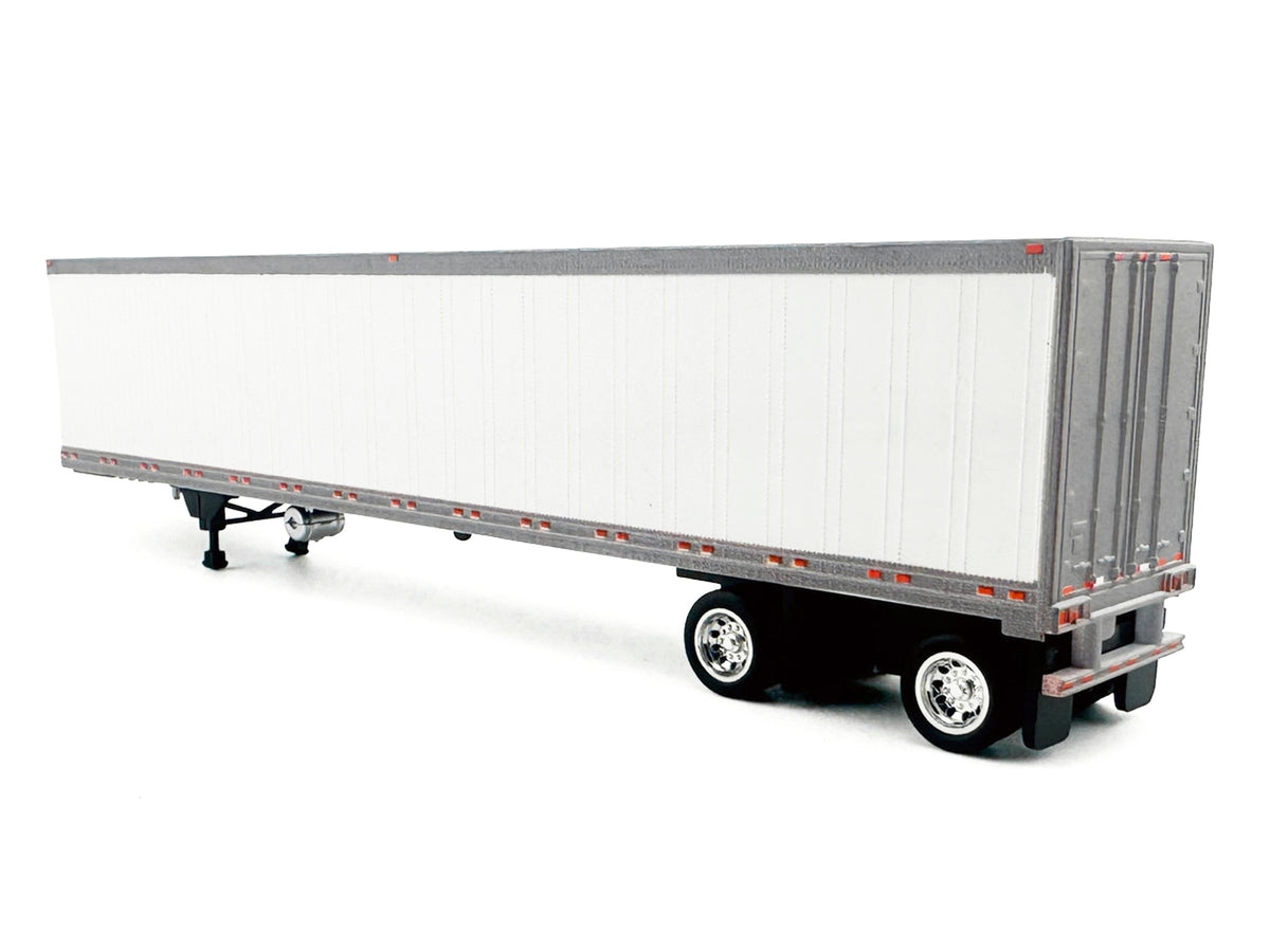 53' Spread Axle Refrigerated Trailer White 1/87 (HO) Plastic Model