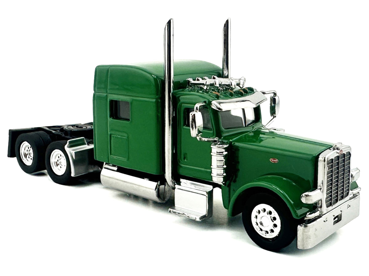 Peterbilt 389 Truck Tractor with Sleeper Cab Green 1/87 (HO) Scale Plastic Model