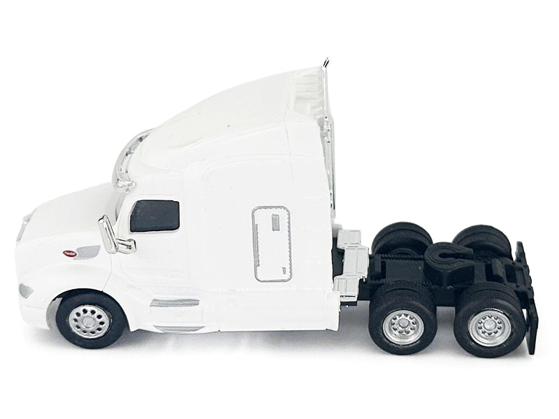 Peterbilt 579 Sleeper Cab White 1/87 (HO) Plastic Model by HO Logistics