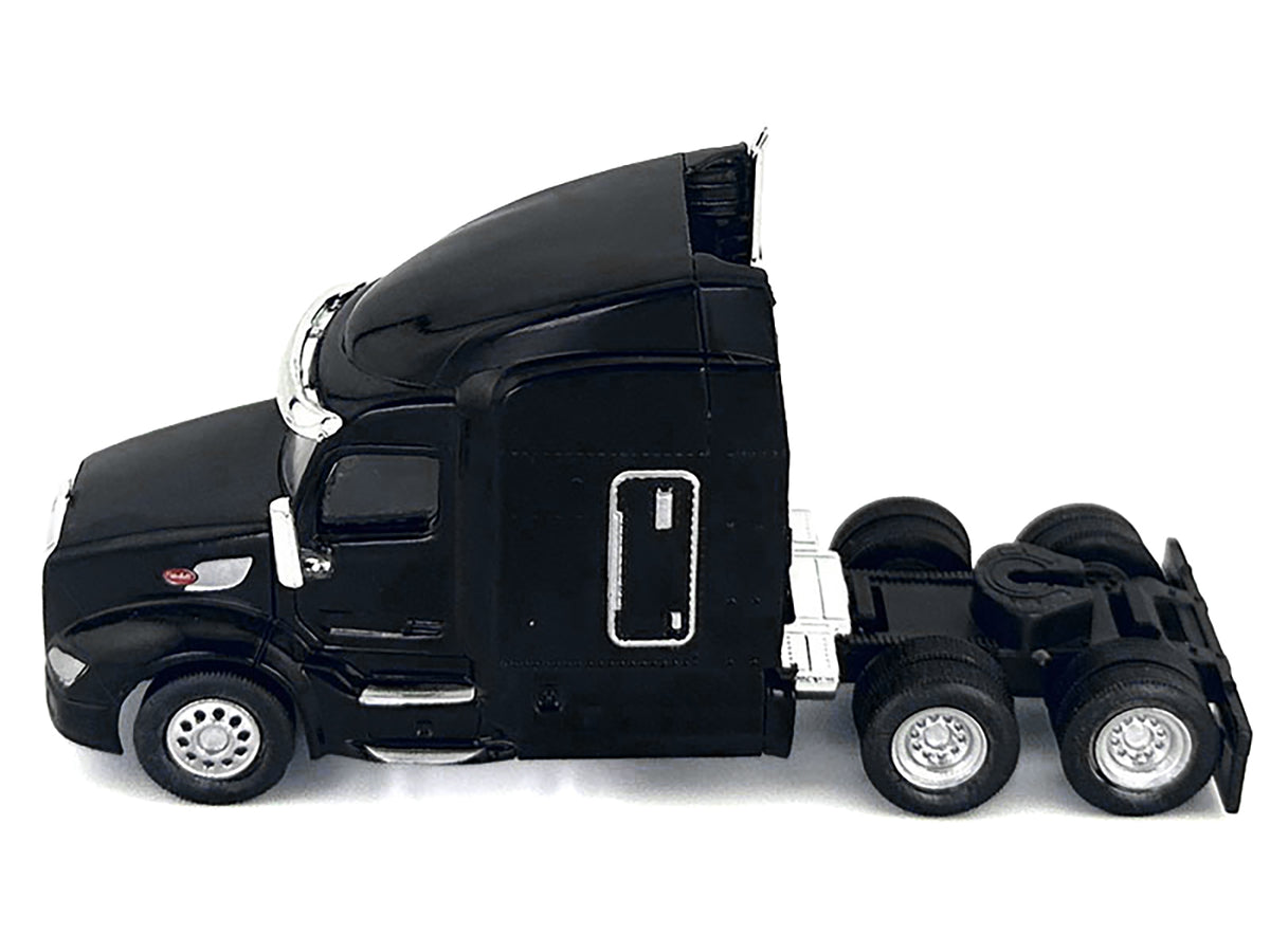 Peterbilt 579 Sleeper Cab Black 1/87 (HO) Plastic Model by HO Logistics