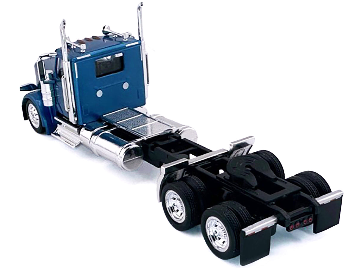 Peterbilt 589 2-Axel Day Cab Blue Metallic 1/87 (HO) Plastic Model