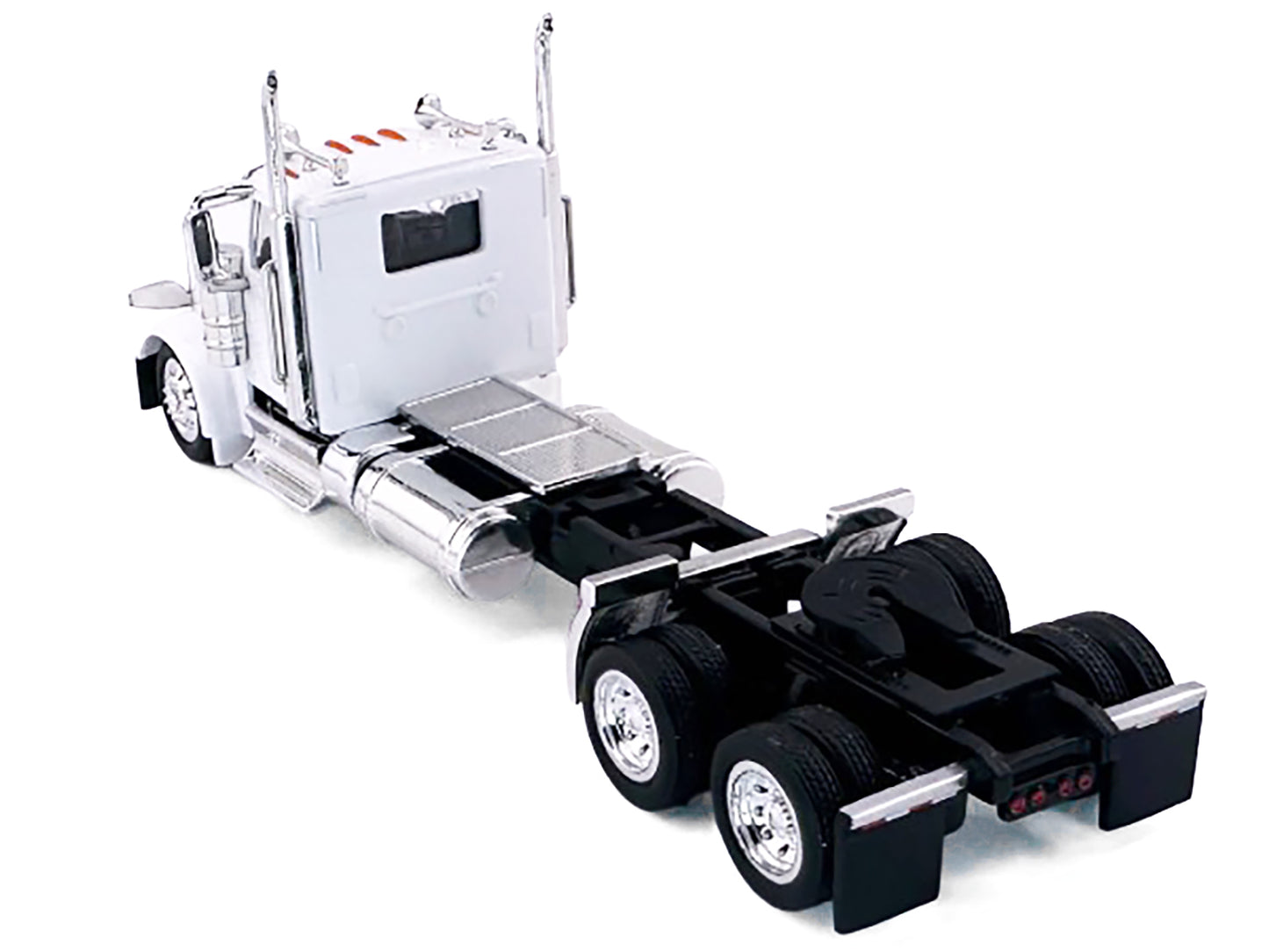 Peterbilt 589 2-Axel Day Cab White 1/87 (HO) Plastic Model by HO Logistics