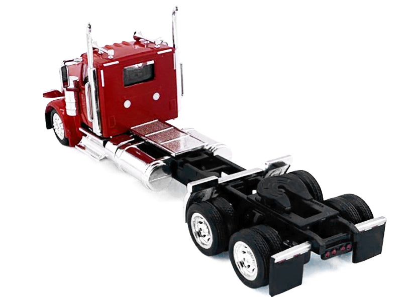 Peterbilt 589 2-Axel Day Cab Red 1/87 (HO) Plastic Model by HO Logistics