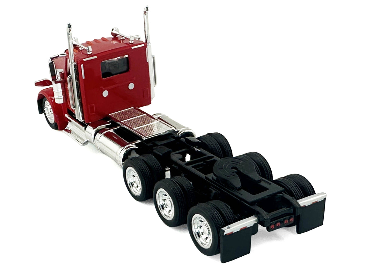 Peterbilt 589 3-Axel Day Cab Red 1/87 (HO) Plastic Model by HO Logistics