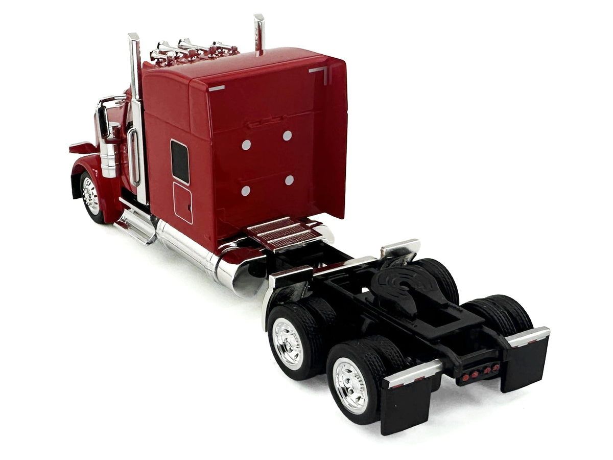 Peterbilt 589 with Stand Up Sleeper Cab Red 1/87 (HO) Plastic Model