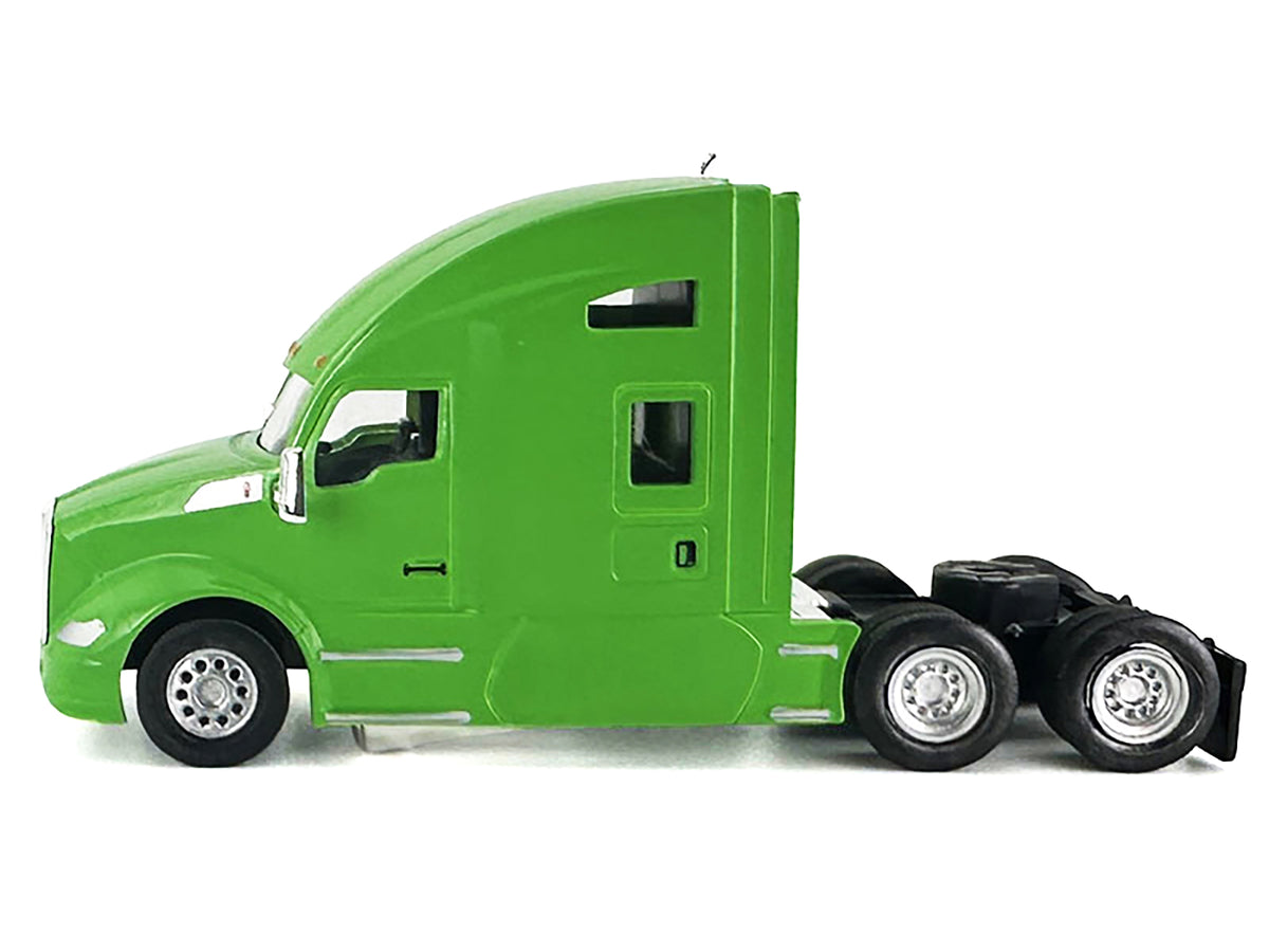 Kenworth T680 Sleeper Cab Lime Green 1/87 (HO) Plastic Model by HO Logistics