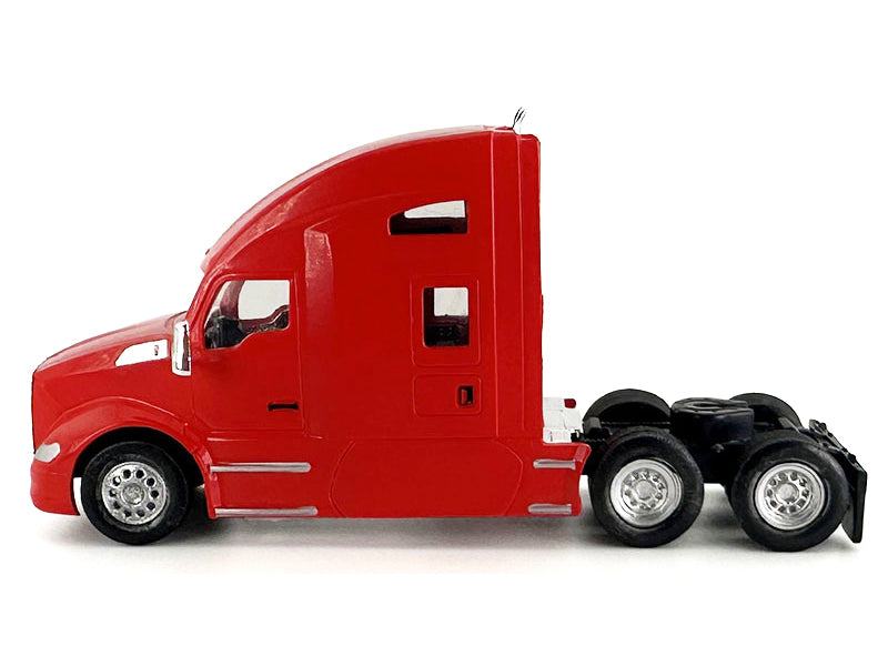 Kenworth T680 Sleeper Cab Red 1/87 (HO) Plastic Model by HO Logistics