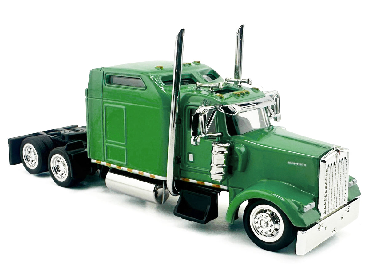 Kenworth W900L Truck Tractor Sleeper Cab Lime Green 1/87 Scale Plastic Model