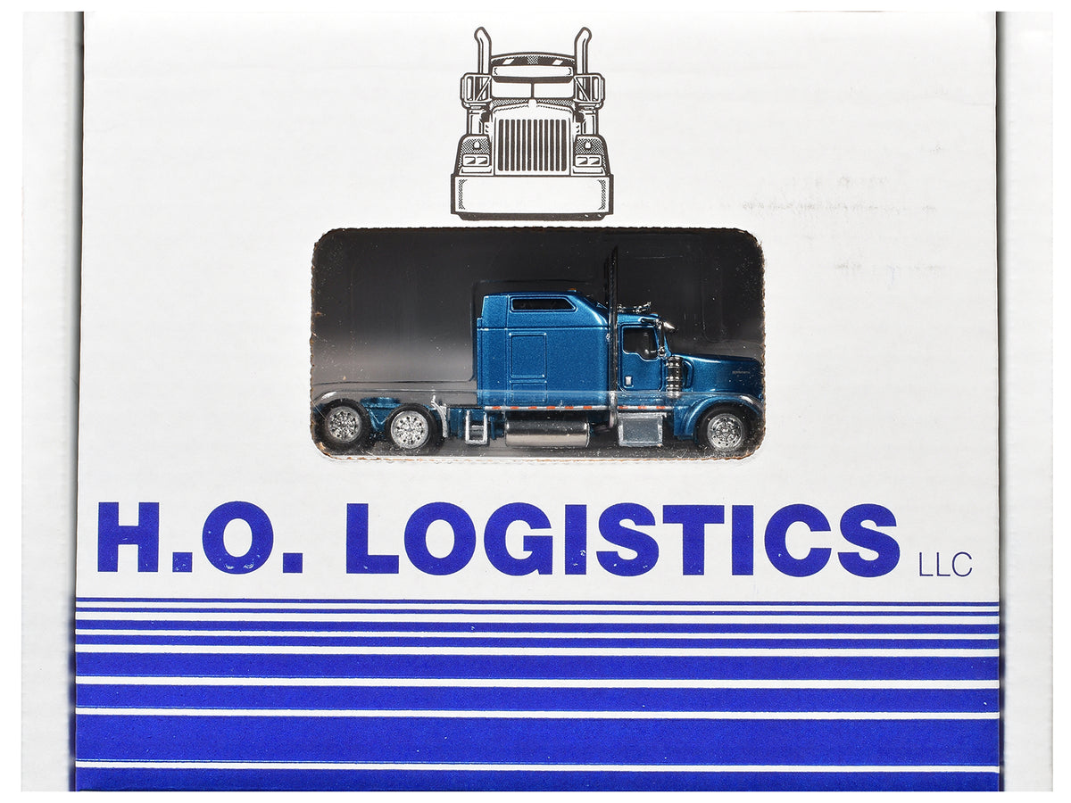 Kenworth W900L Truck Tractor Sleeper Cab Pneumatic Tank Trailer Combo Set 1/87