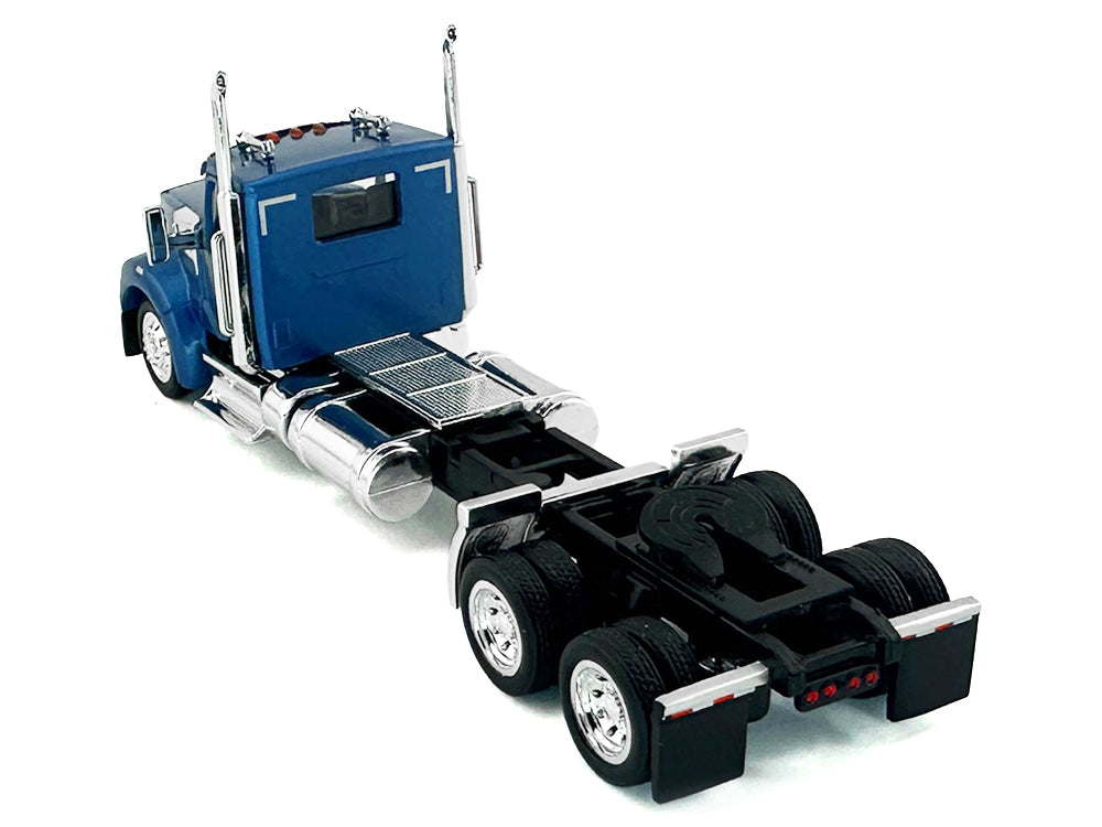 Kenworth W990 2-Axel Day Cab Blue Metallic 1/87 (HO) Plastic Model