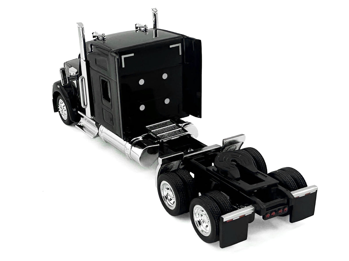 Kenworth W990 with Stand Up Sleeper Cab Black 1/87 (HO) Plastic Model