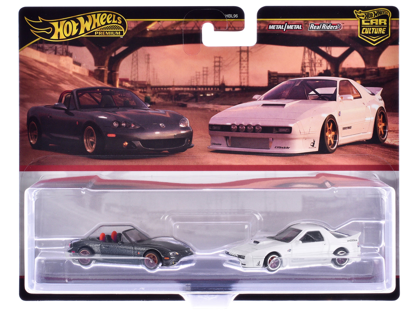 Hot Wheels Mazda Mazdaspeed Miata Gray Metallic and RX7 FC Pandem White "Car Culture" Set of 2 Cars Diecast Model by <h2>Mazda Wheels</h2> <p>High-quality car perfect for collectors enthusiasts. Featu