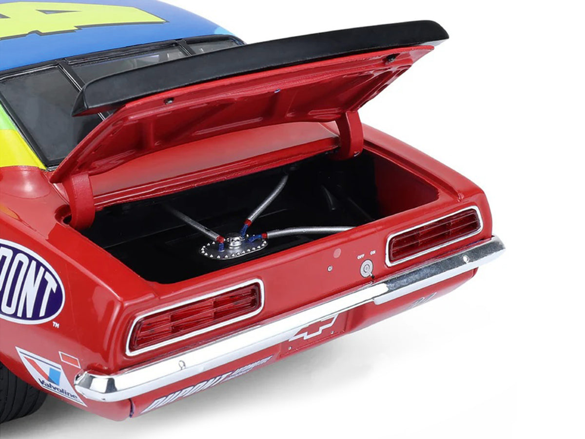 1969 Chevrolet Camaro #24 Jeff Gordon Blue and Red Rainbow Stripes 1/18 Diecast