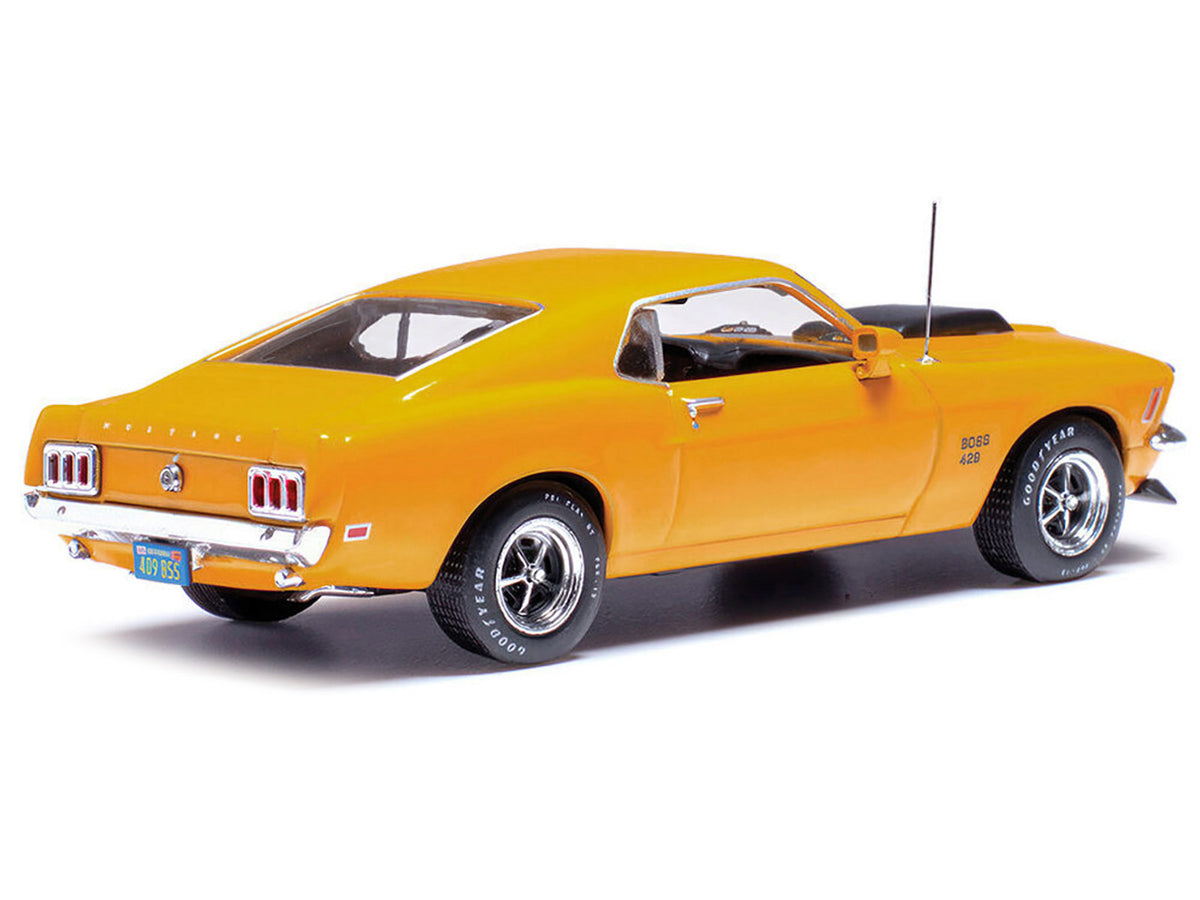 1970 Ford Mustang Boss 429 Bright Yellow with Black Hood Scoop 1/43 Diecast