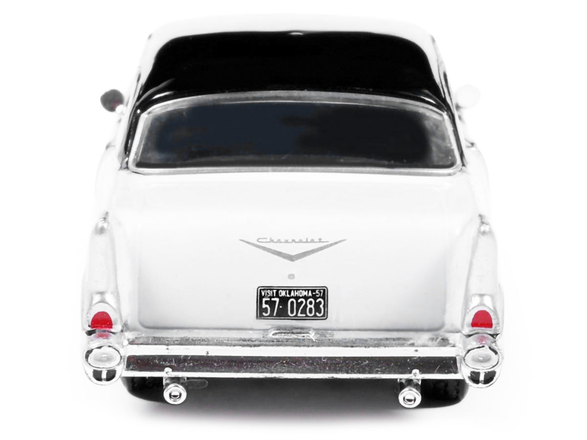 1957 Chevrolet One-Fifty Sedan Black White 1/64 Diecast Model Car - Greenlight