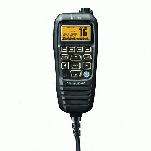 Icom HM195B Command Mic Wtron IV Black Second Station