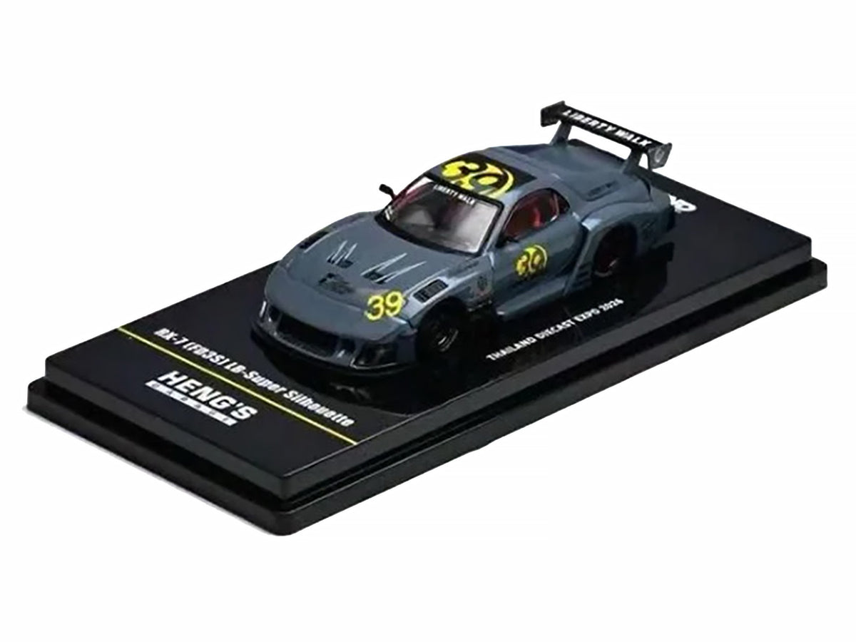 Mazda RX7 LB-Super Silhouette RHD #39 "Heng's Garage" Gray 1/64 Diecast