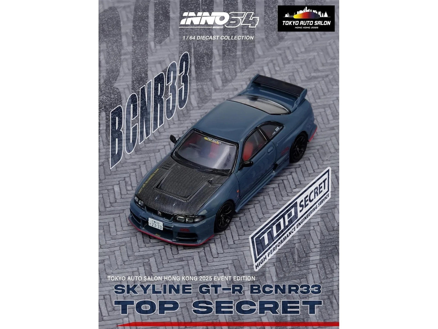 Nissan Top Secret "Tokyo Auto Salon Hong Kong 2025 Event Edition" Set of 2 Pieces 1/64 Diecast Model Car by Inno Models
