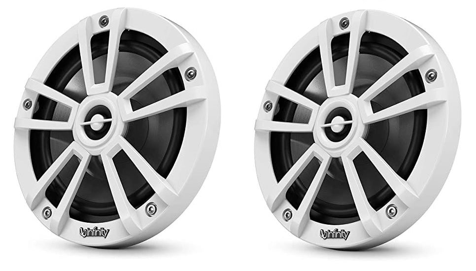 Infinity INF622MWB 6.5in Bulk Pack White Wtron Speaker Pair No Wire No Screws