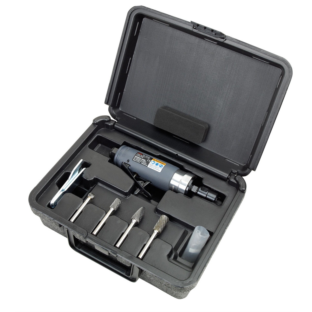 Ingersoll Rand Air Die Grinder Burr Kit, 25,000 RPM, 0.33 HP, 1/4 Inch Collet, Rear Exhaust