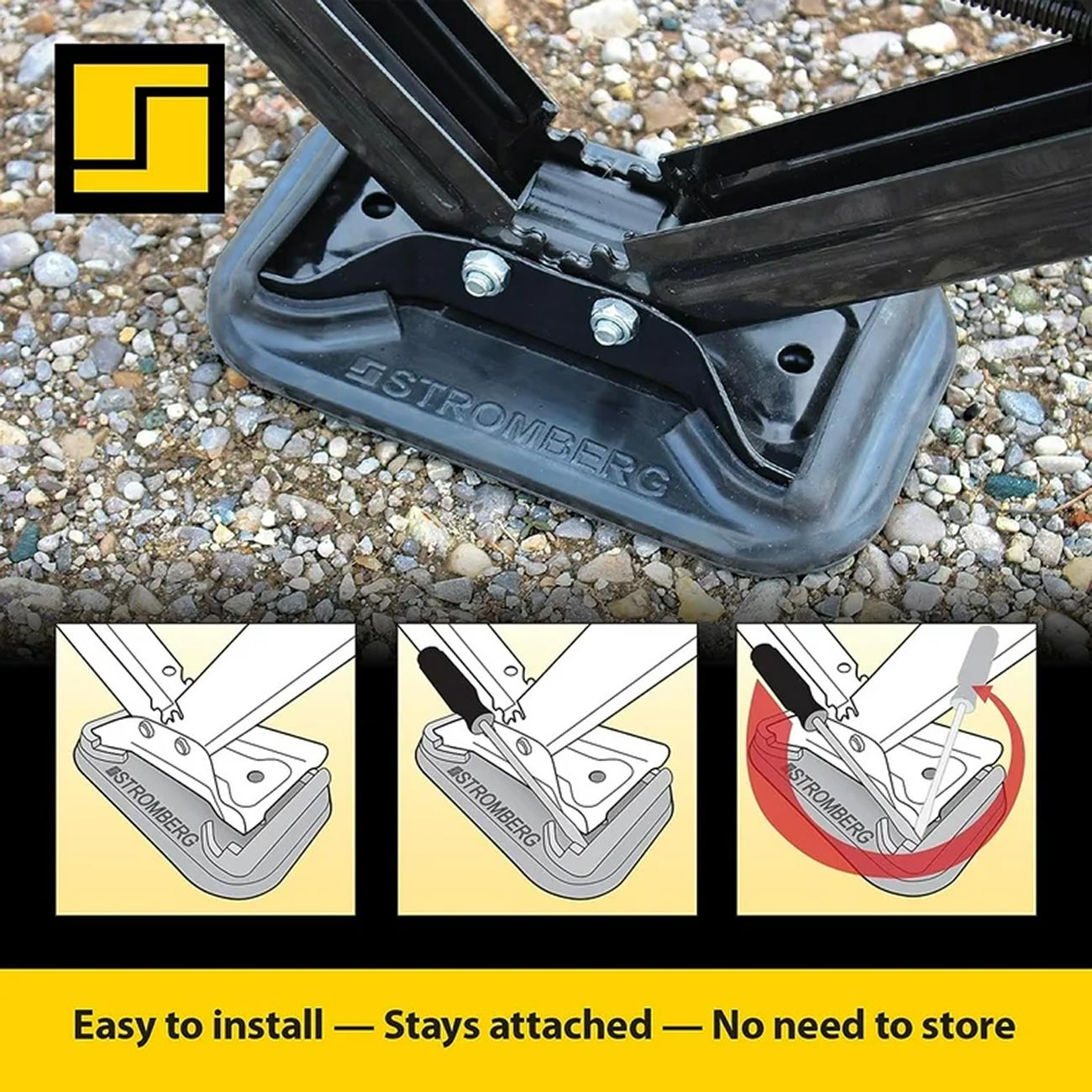 Stromberg EPDM Rubber Scissor Jack Shoes (2-Pack)
