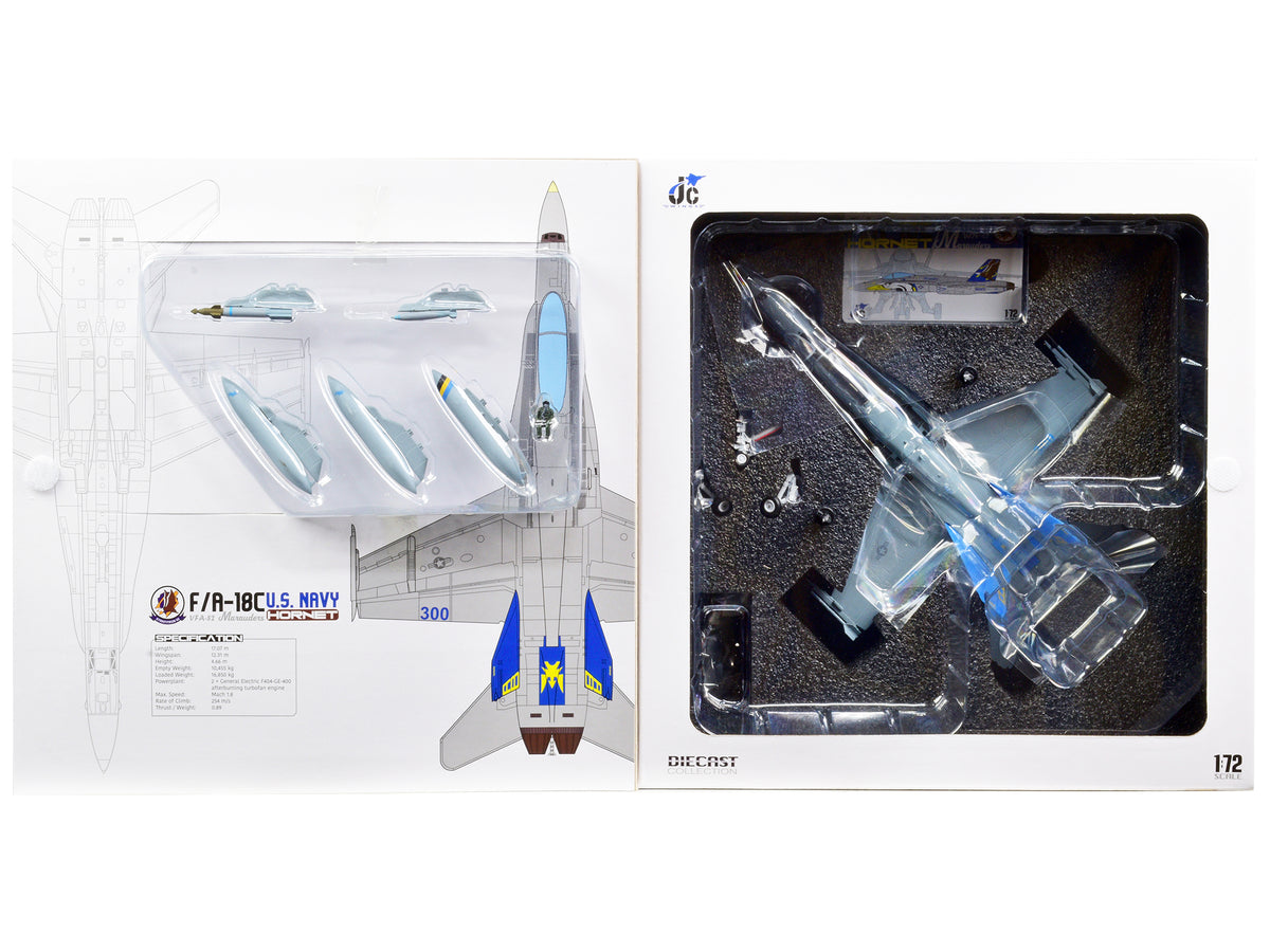 F/A-18C U.S. Navy Hornet Fighter Aircraft "VFA-82 Marauders" 1/72 Diecast