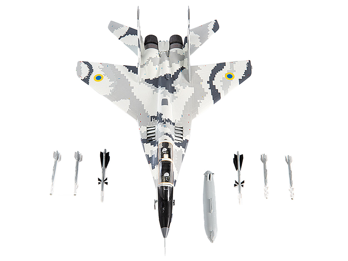 Mikoyan MiG-29UB Fulcrum-B Fighter Aircraft Ukrainian Air Force 1/72 Diecast
