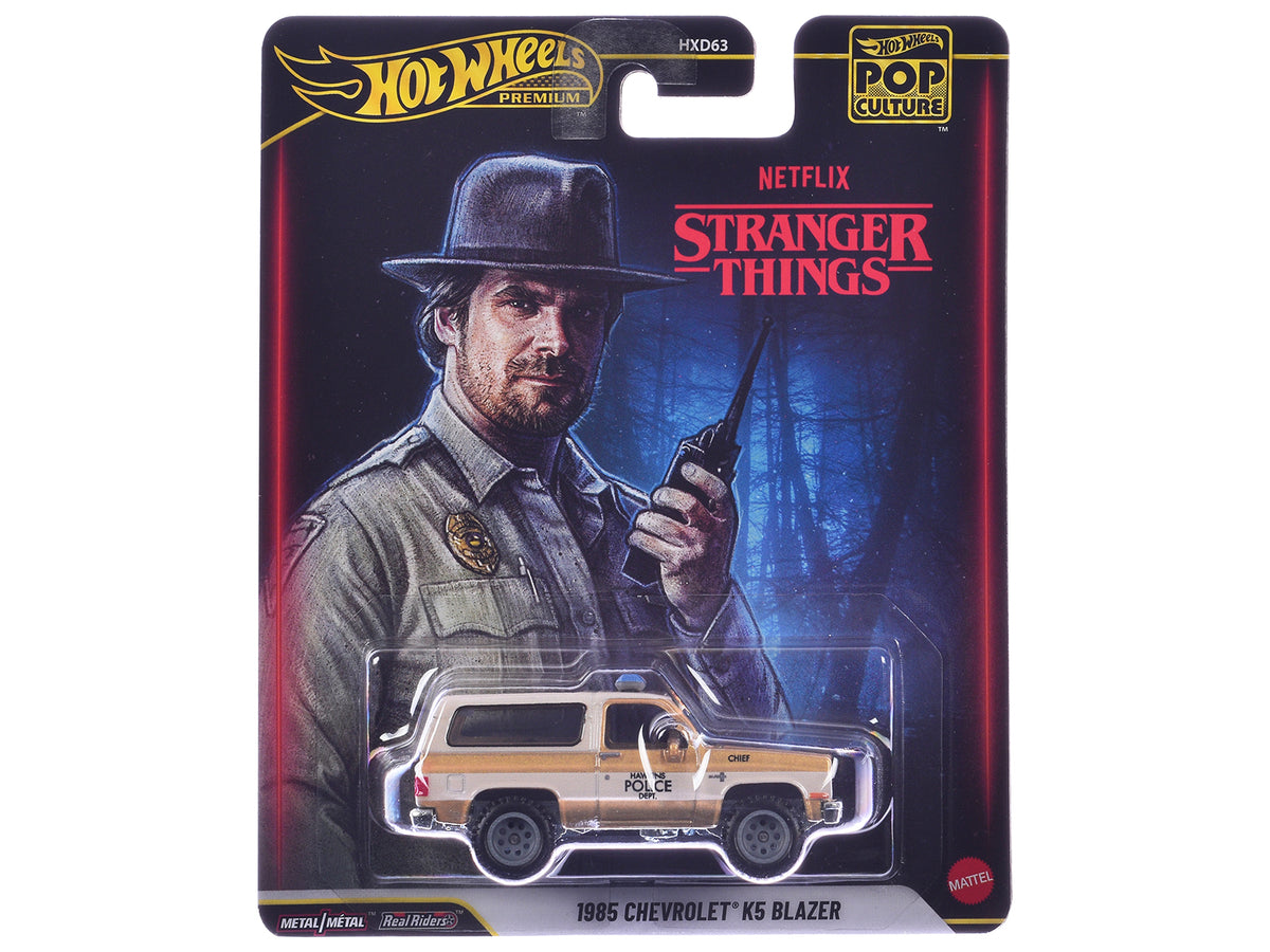 1985 Chevrolet K5 Blazer Gold Metallic Cream Diecast Model Car - Hotwheels