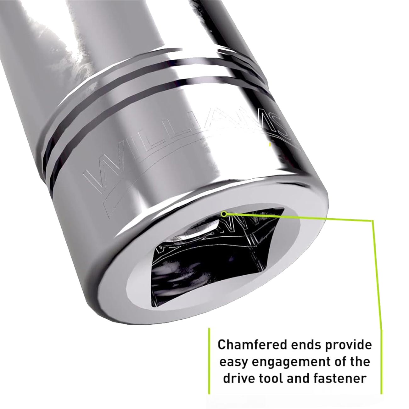 Williams 25/32" Deep Socket 1/2″ Drive 12 Point