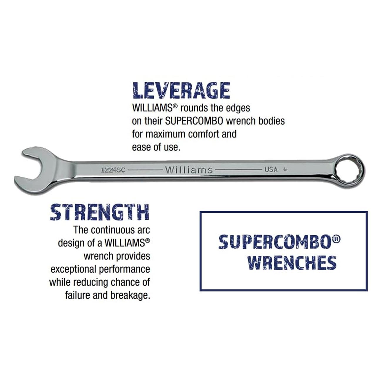 Williams SAE Combinatio T&S n Wrench Set (11 Piece)