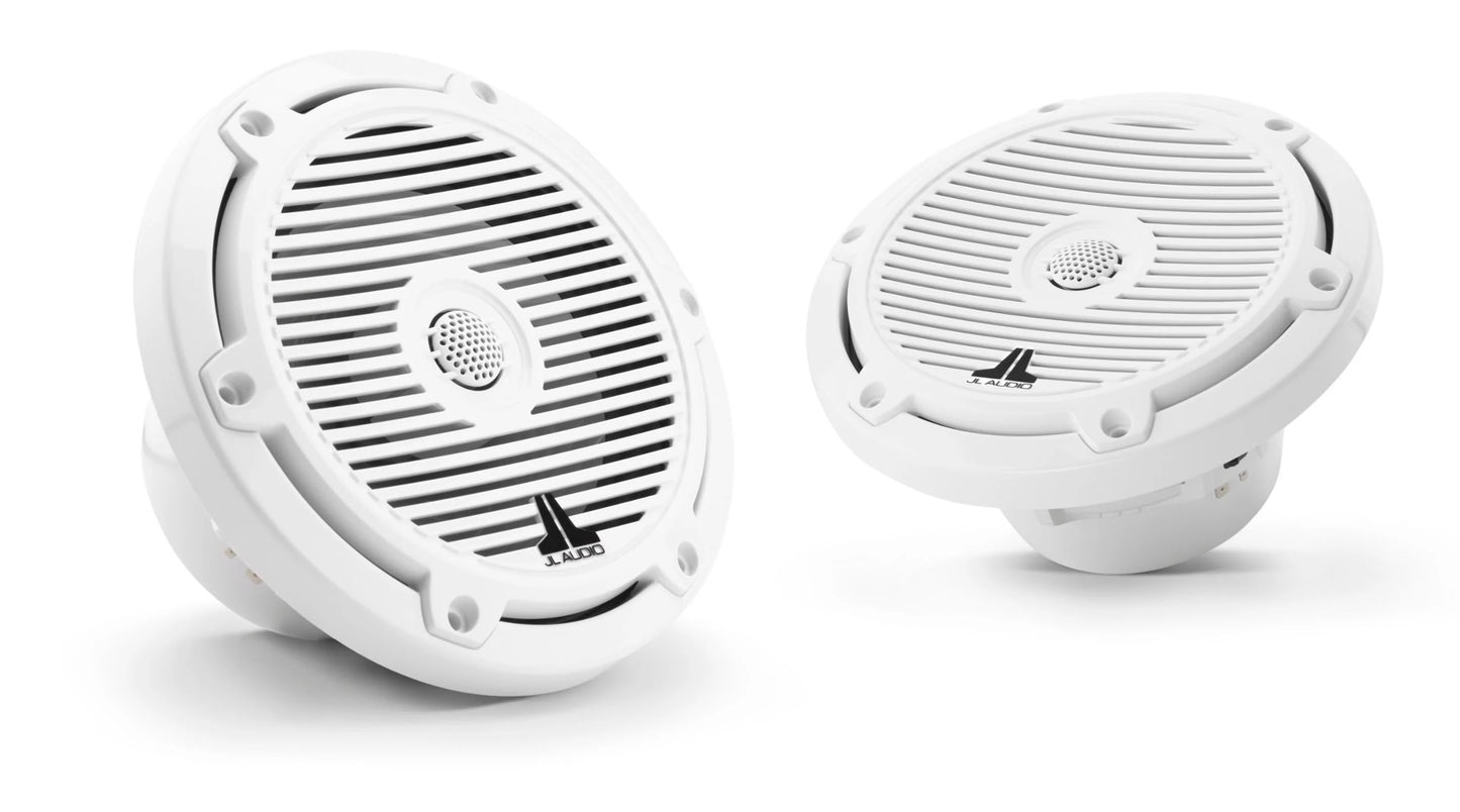 JL Audio M3 6.5in Wtron Coaxial Speakers White Classic Grille