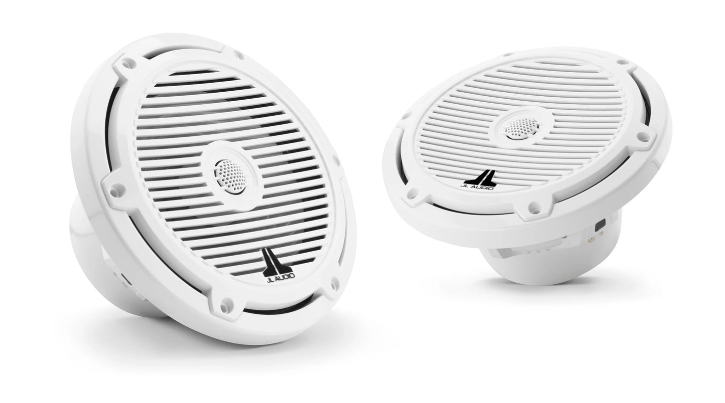 JL Audio M3 7.7in Wtron Coaxial Speakers White Classic Grille